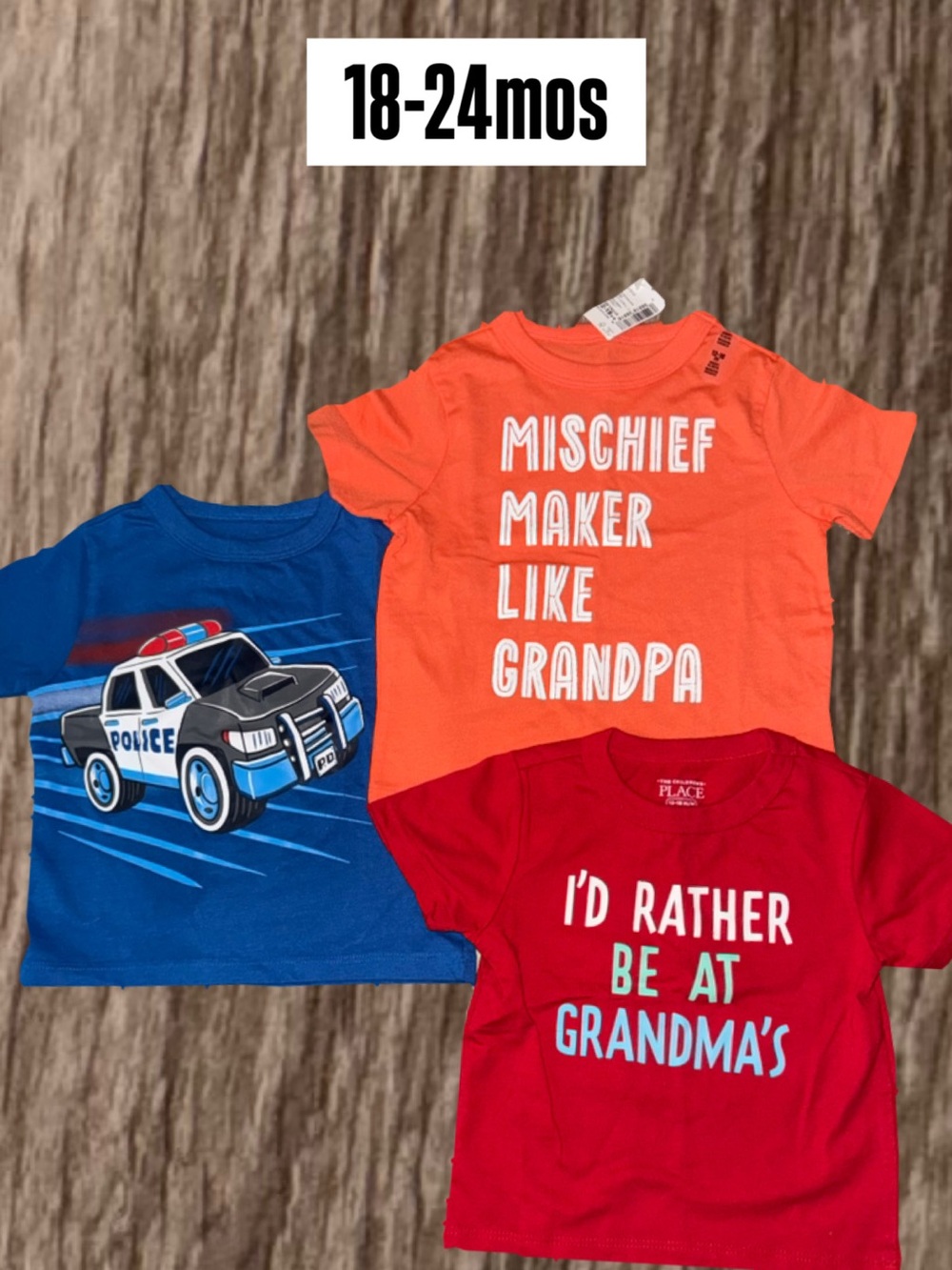 The Children's Place Orange 'Mischief Maker Like Grandpa' Graphic Tee